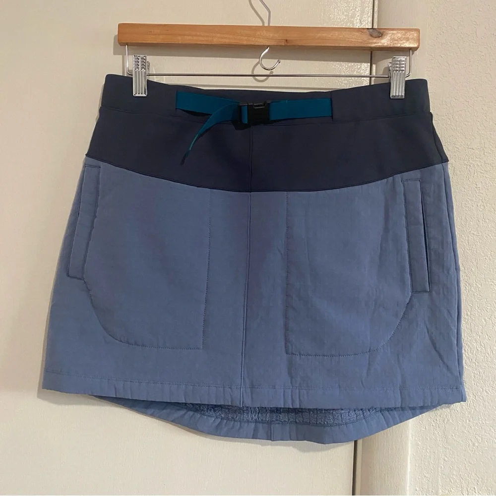 Title Nine Athletic Skirt‎ Women Med Blue Stretch Active Outdoor Hiking Tennis